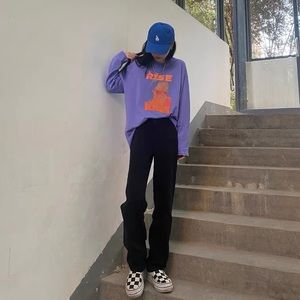 Black Straight Leg Jeans